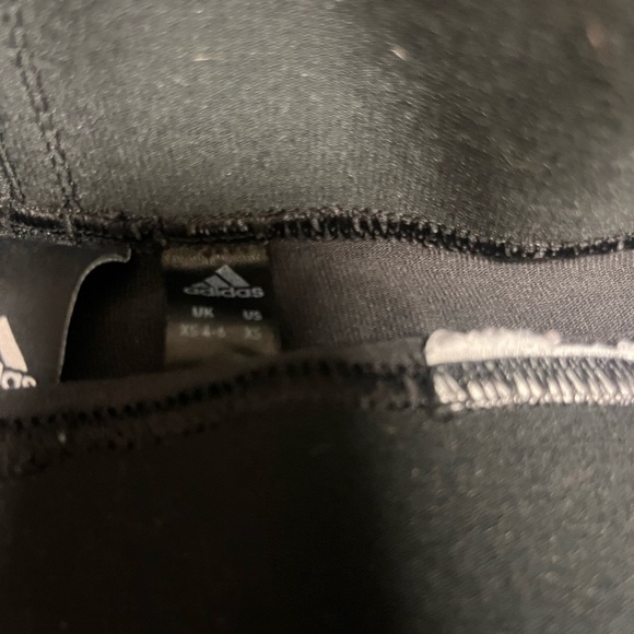 Adidas Black Mesh Panel Leggings - Picture 5 of 6